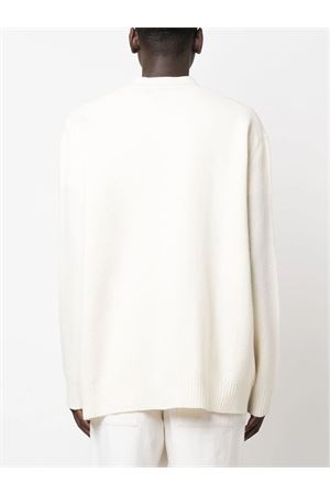Cardigan in lana bianco opaco JIL SANDER | J22HP0005J14506107